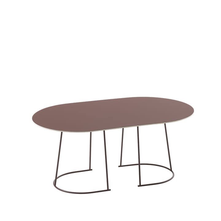 Airy Soffbord ovalt - plum, nanolaminat, medium - Muuto