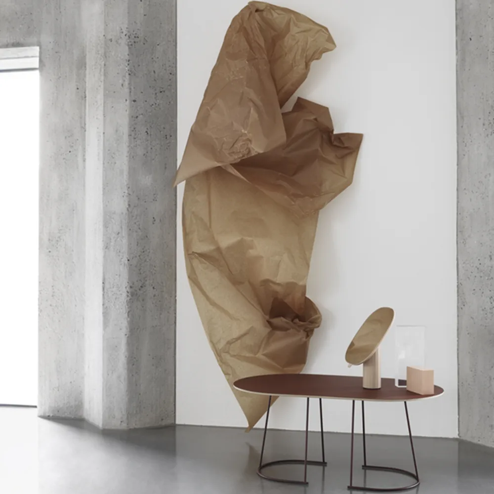 Airy soffbord ovalt, plum, nanolaminat, small Muuto