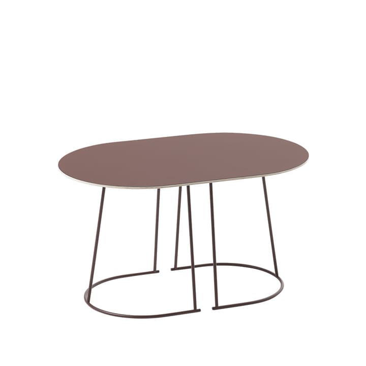 Airy Soffbord ovalt - plum, nanolaminat, small - Muuto