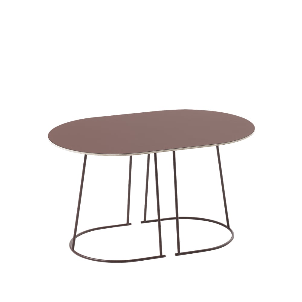 Muuto Airy soffbord ovalt plum, nanolaminat, small | Skandinavisk Design | Soffbord | Lila
