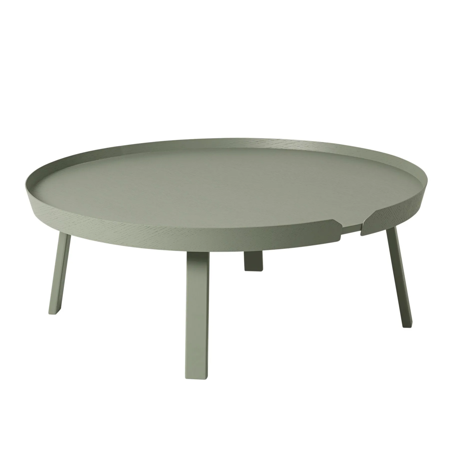 Around sidobord extra large, Dusty green Muuto