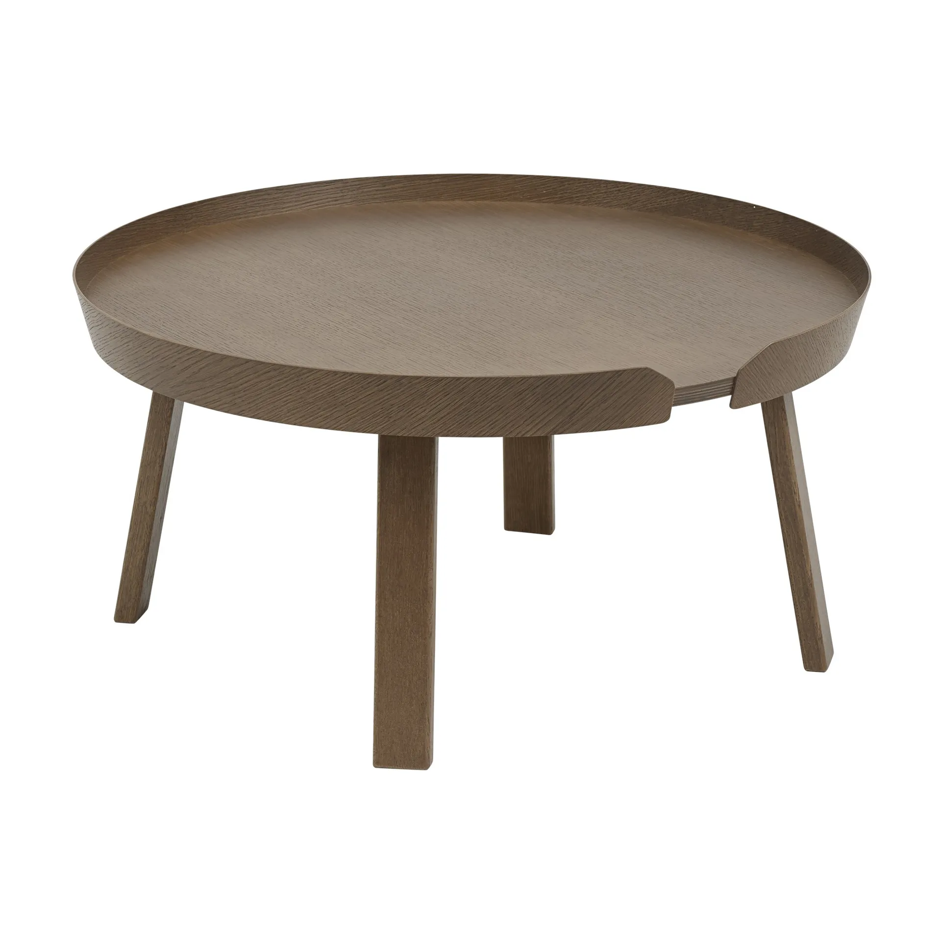 Around soffbord large, Stained dark brown Muuto