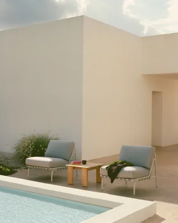 Assemble soffbord - Teak, 55x55 cm - Muuto