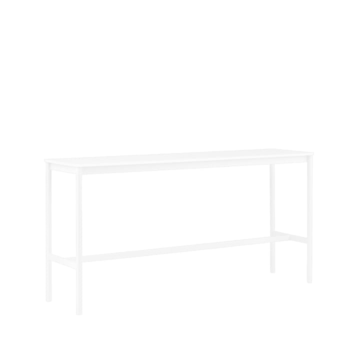 Base High barbord - white laminate-vitt stativ-abskant-b50 l190 h95 - Muuto