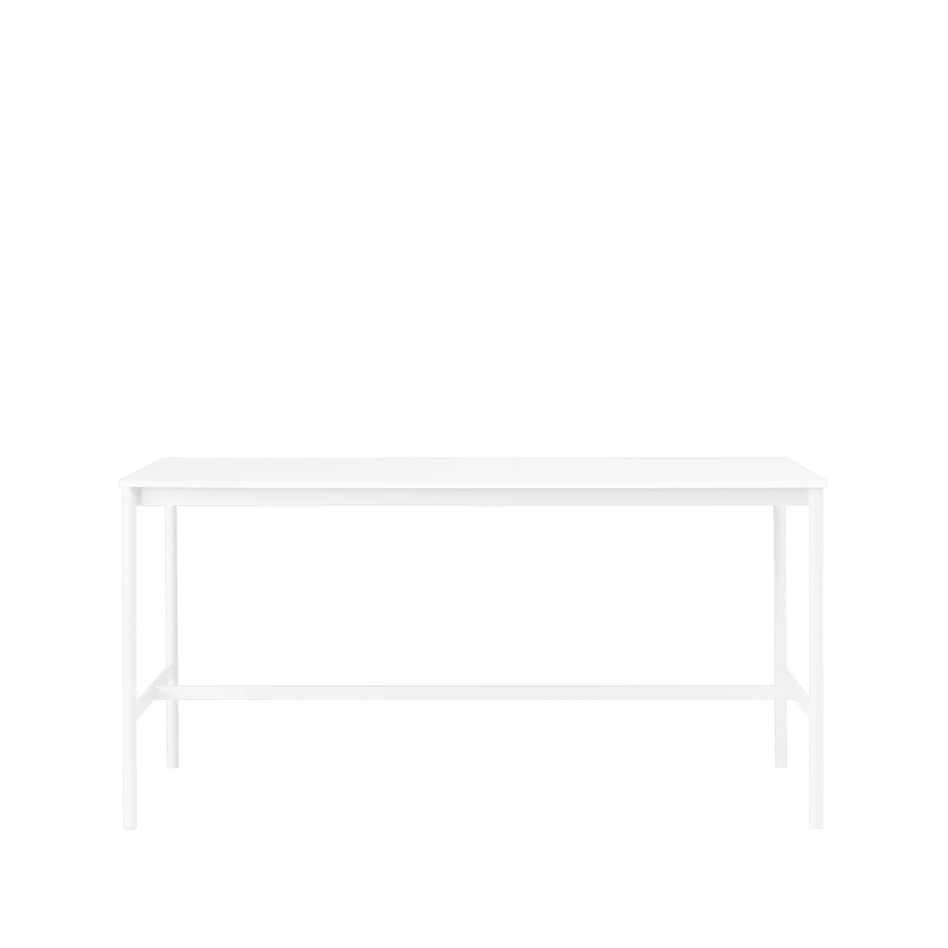 Base High barbord, white laminate-vitt stativ-abskant-b85 l190 h95 Muuto