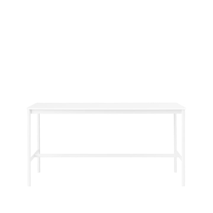 Base High barbord - white laminate-vitt stativ-abskant-b85 l190 h95 - Muuto