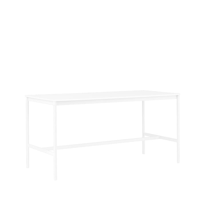 Base High barbord - white laminate-vitt stativ-abskant-b85 l190 h95 - Muuto