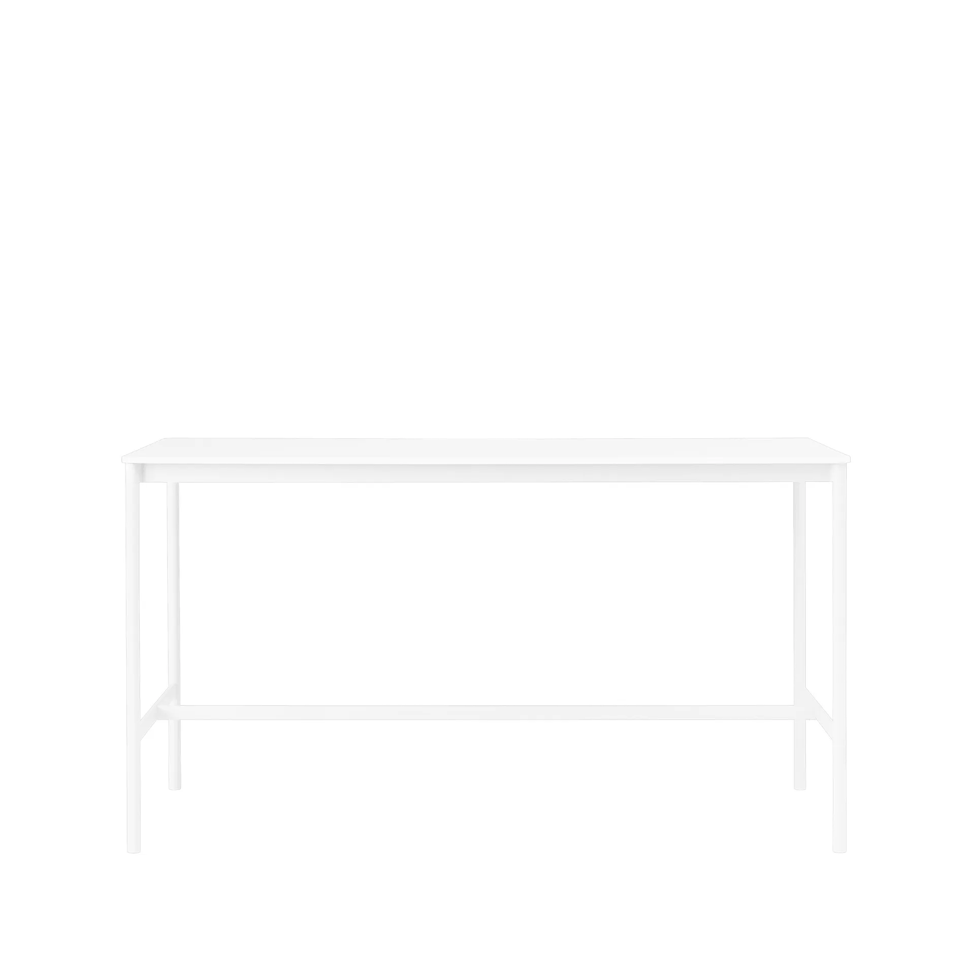 Base High barbord, white laminate-vitt stativ-b85 l190 h105 Muuto