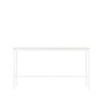 Base High barbord - white laminate, vitt stativ, plywoodkant, b50 l190 h105 - Muuto