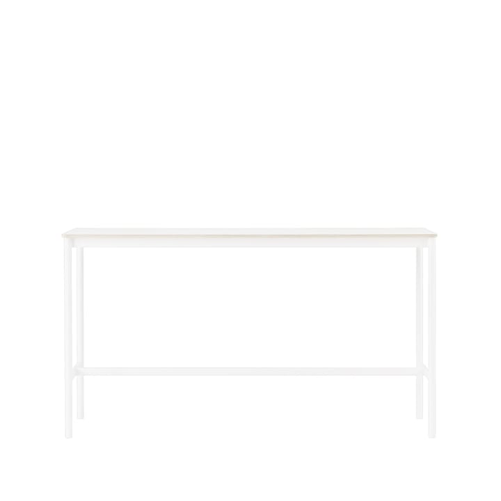 Base High barbord - white laminate, vitt stativ, plywoodkant, b50 l190 h105 - Muuto