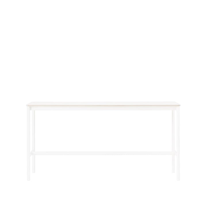 Base High barbord - white laminate, vitt stativ, plywoodkant, b50 l190 h95 - Muuto