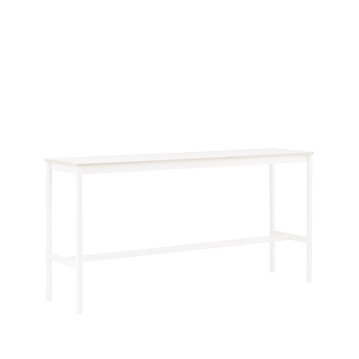 Base High barbord - white laminate, vitt stativ, plywoodkant, b50 l190 h95 - Muuto