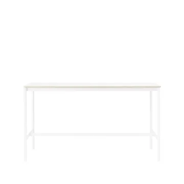 Base High barbord - white laminate, vitt stativ, plywoodkant, b85 l190 h105 - Muuto