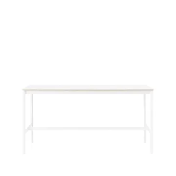 Base High barbord - white laminate, vitt stativ, plywoodkant, b85 l190 h95 - Muuto