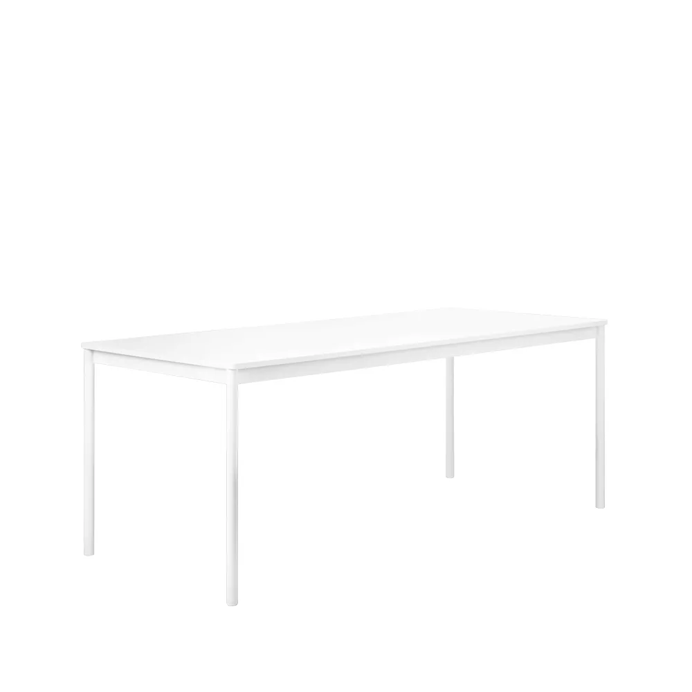 Base matbord, white, abs kant, 190x85cm Muuto