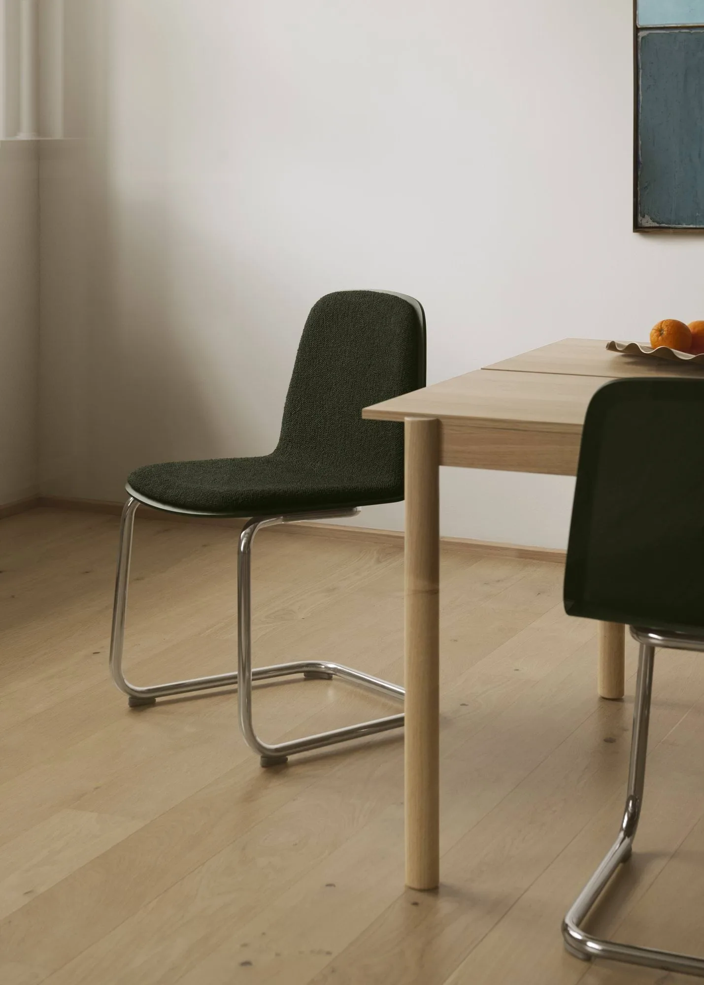 Brink Chair Cantilever Base stol, Svart Muuto
