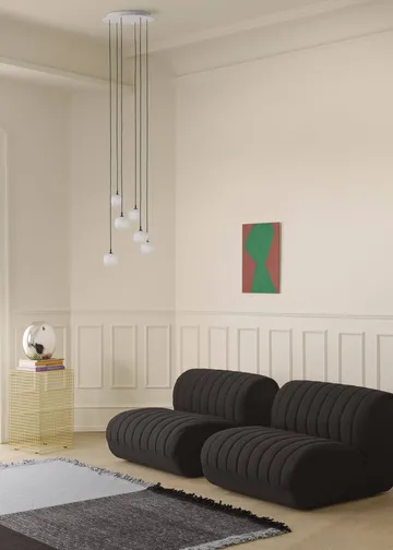 Cluster takupphäng till pendel - White, Ø44 cm - Muuto
