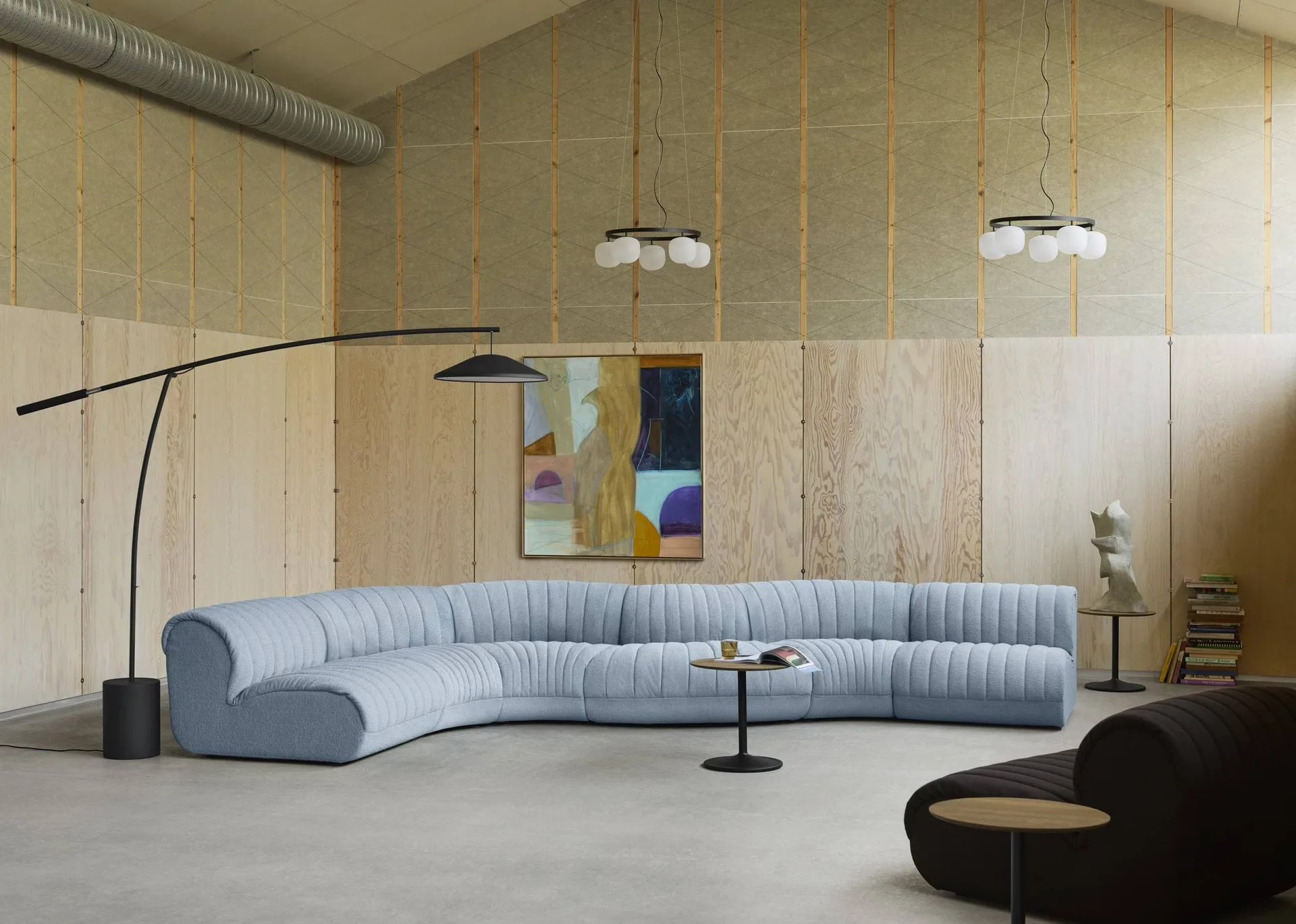 Coltre modulsoffa, Konfiguration 4, turf-sand, 3-sits Muuto