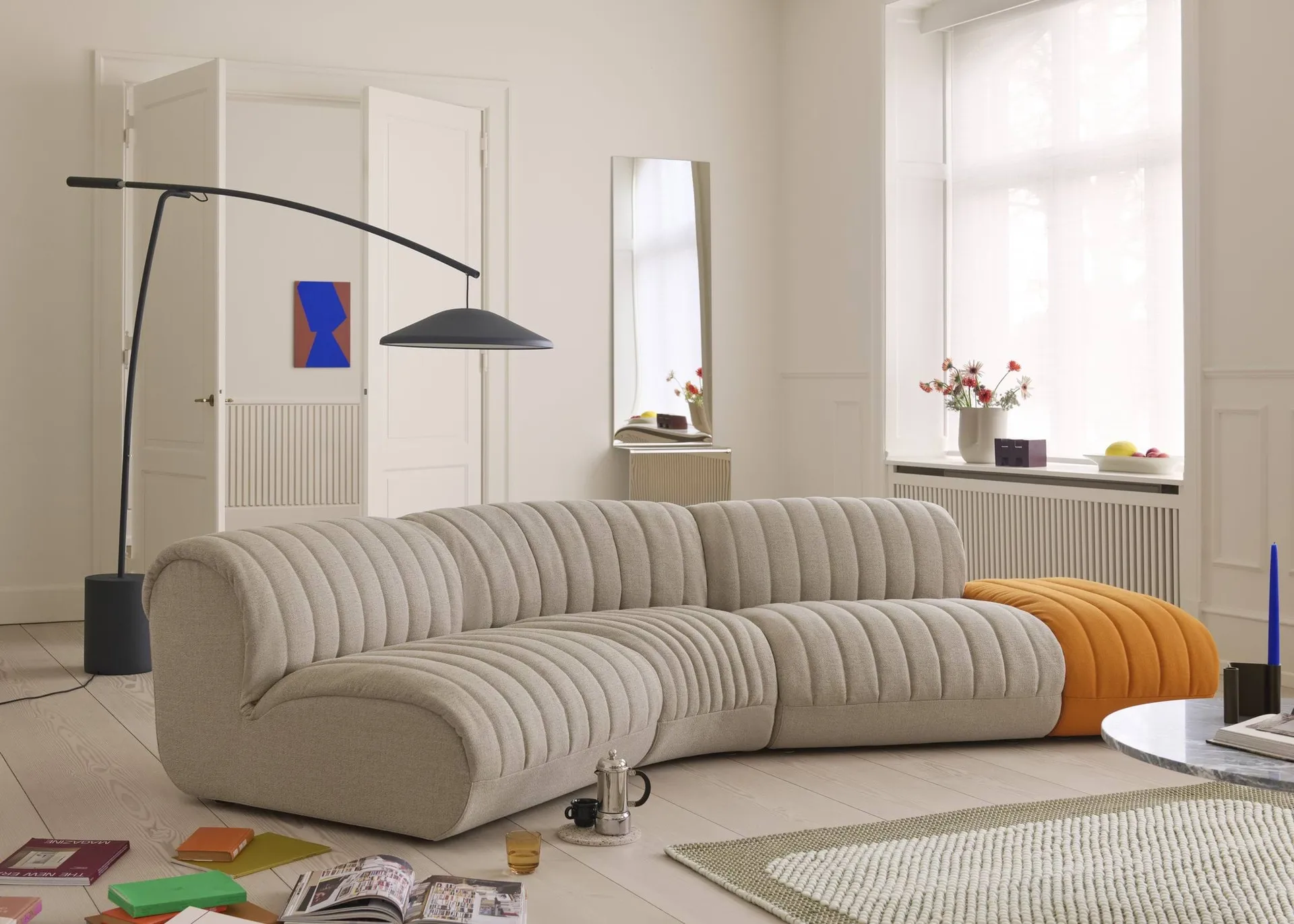 Coltre soffmodul, Chaise lounge modul, turf-sand Muuto