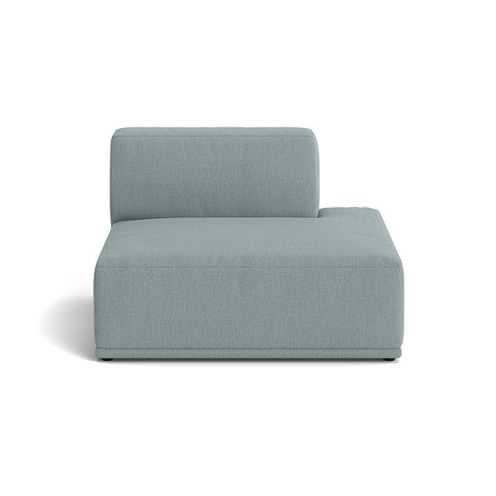 Connect soft modul Re-wool nr.718 ljusblå - Utan armstöd (D) - Muuto