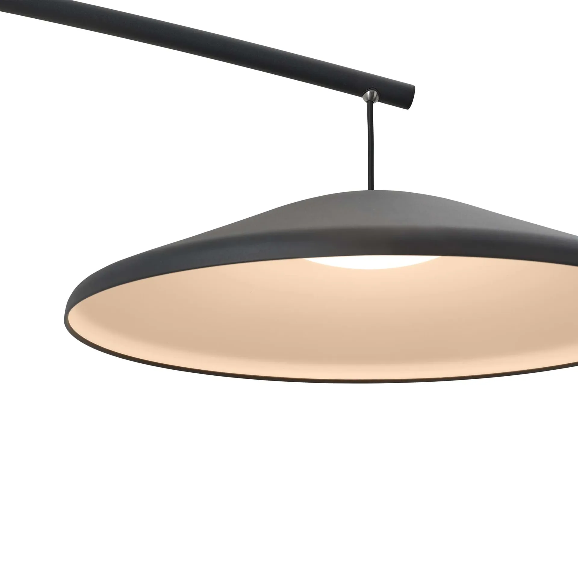Contra golvlampa, Anthracite black-concrete, 188 cm Muuto