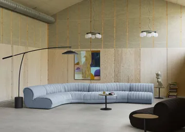 Contra golvlampa - Anthracite black-concrete, 188 cm - Muuto