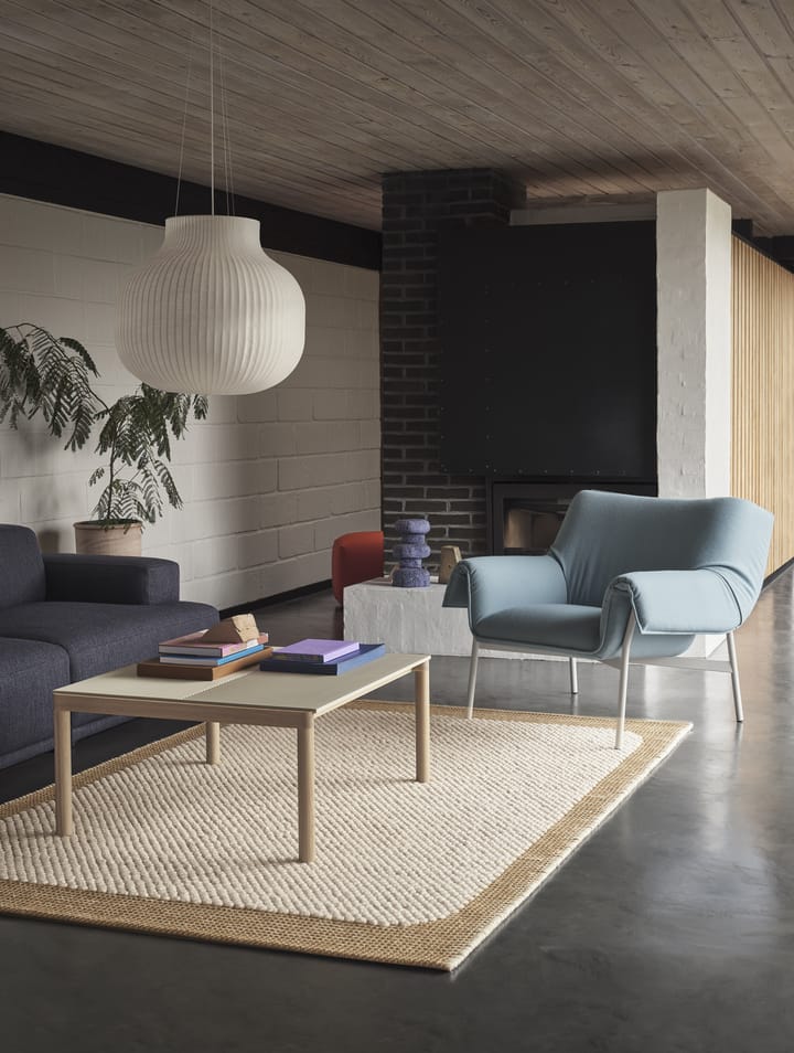 Couple 1 Plain-1 Wavy soffbord 80x84x40 cm, Sand-oak Muuto