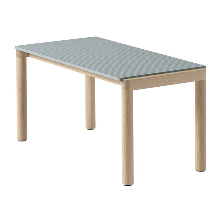 Couple 1 Wavy soffbord 40x84x40 cm - Pale blue-oak - Muuto