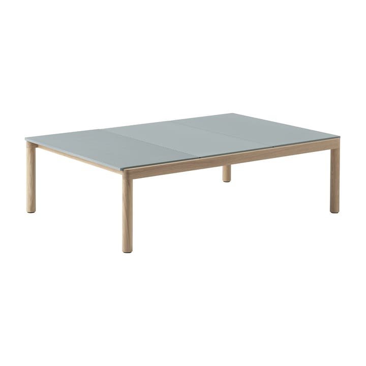 Couple 2 Plain-1 Wavy soffbord 120x84x35 cm - Pale blue-oak - Muuto