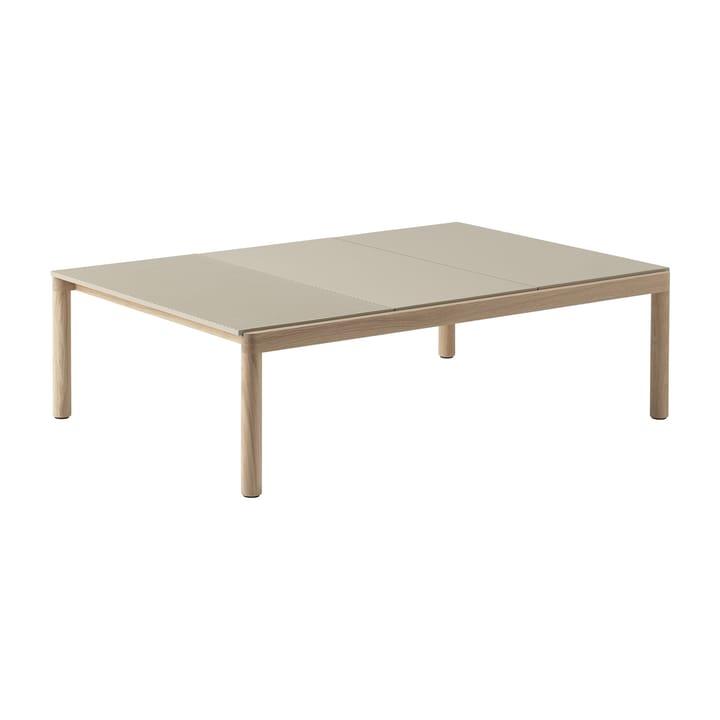 Couple 2 Plain-1 Wavy soffbord 120x84x35 cm - Sand-oak - Muuto