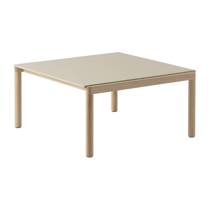 Couple 2 Plain soffbord 80x84x40 cm - Sand-oak - Muuto