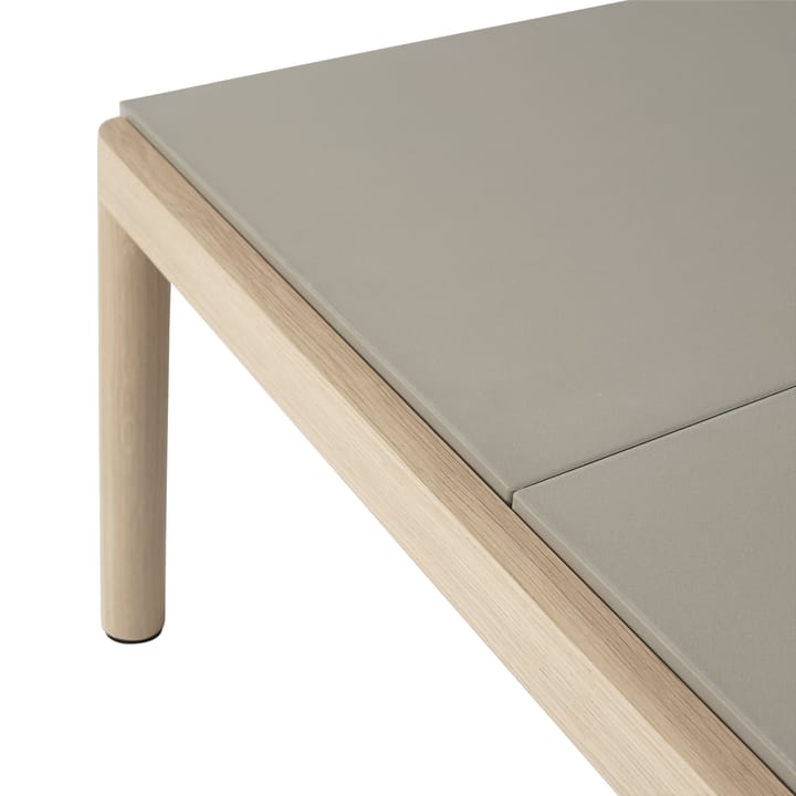Couple 2 Plain soffbord 80x84x40 cm, Taupe-oak Muuto