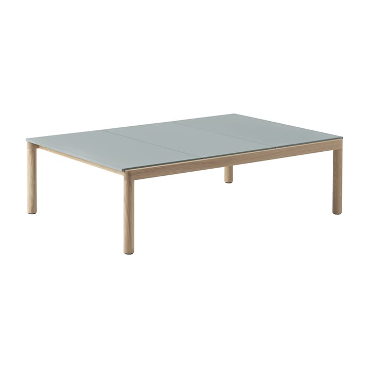 Couple 3 Plain soffbord 120x84x35 cm - Pale blue-oak - Muuto