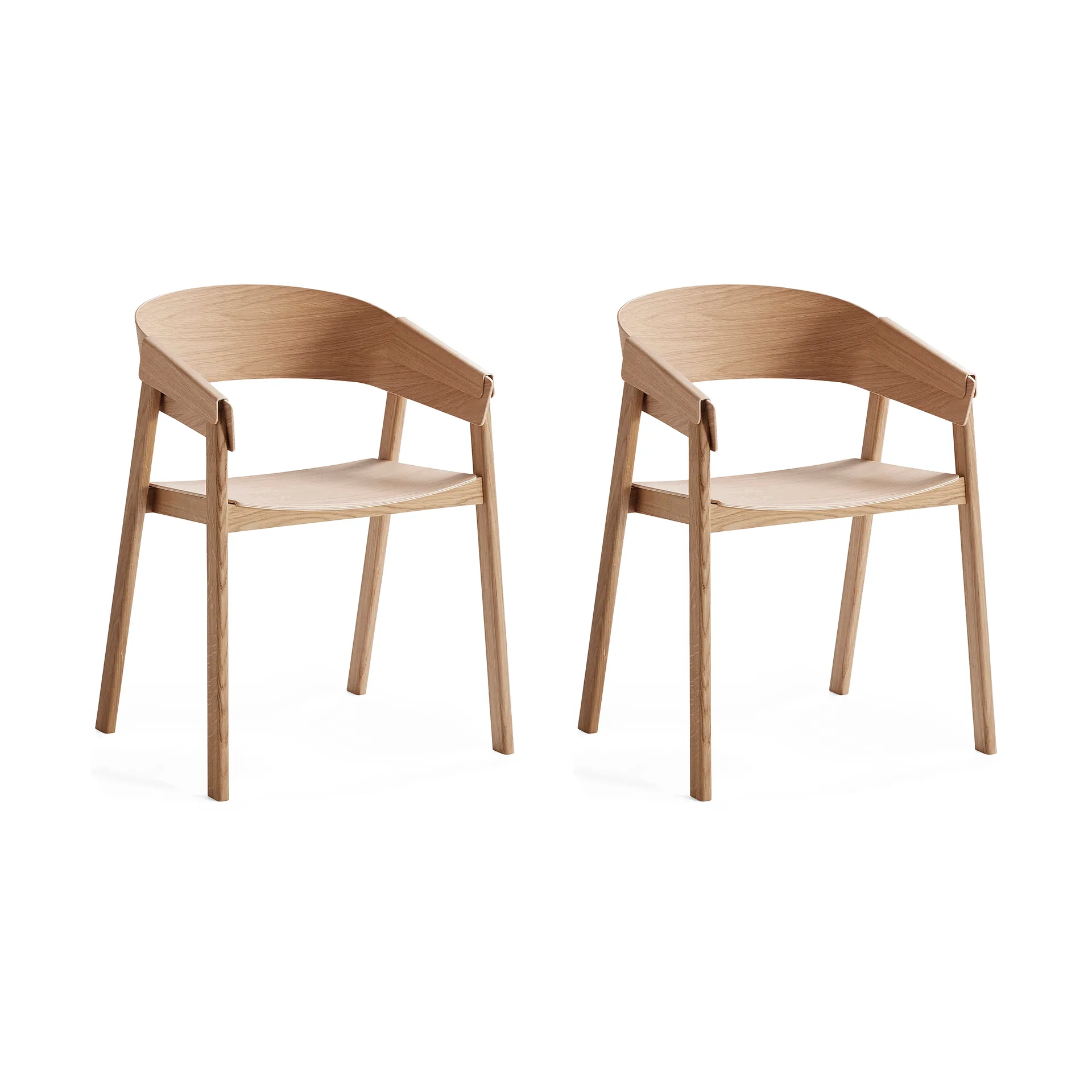 Cover armchair karmstol, Oak, 2-pack Muuto