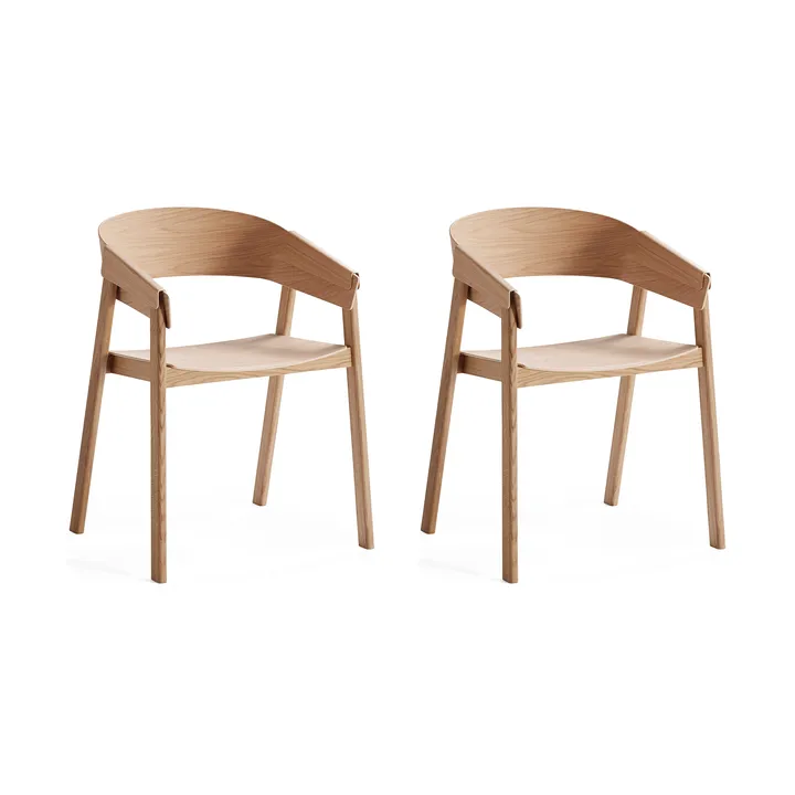 Cover armchair karmstol, Oak, 2-pack - Muuto