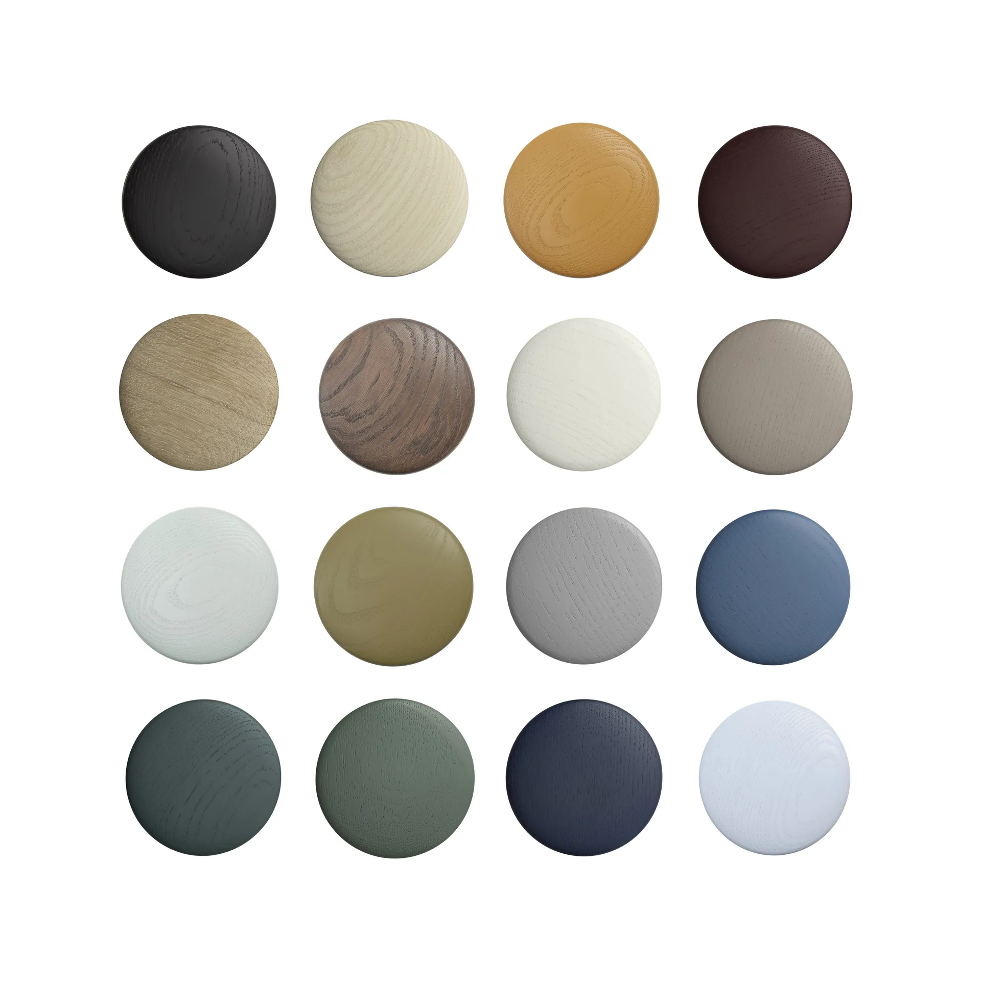 Dots wood krok sage green, Ø6,5 cm Muuto