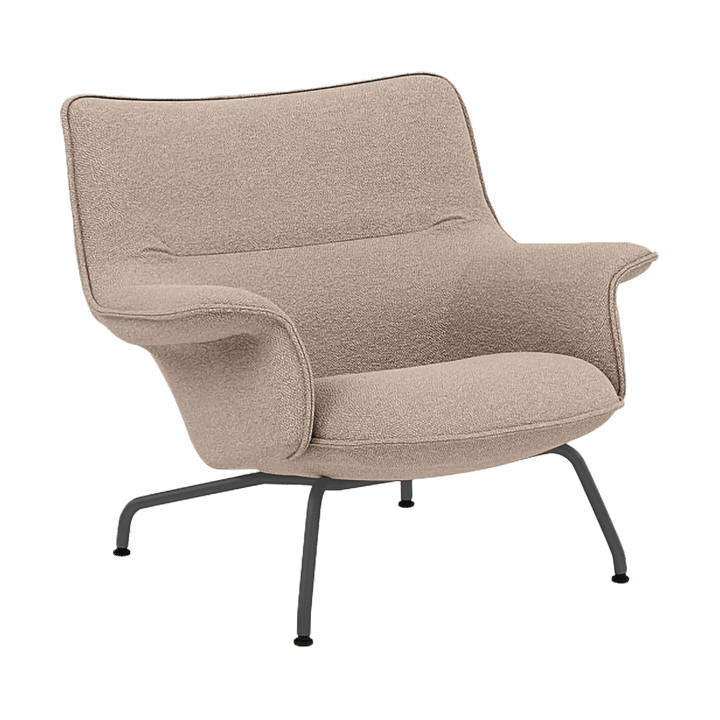 Doze fåtölj låg - Hearth 6 Anthracite/black - Muuto