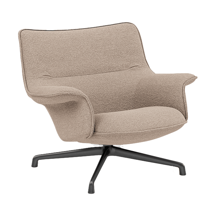 Doze fåtölj låg swivel base - Hearth 6 Anthracite/black - Muuto