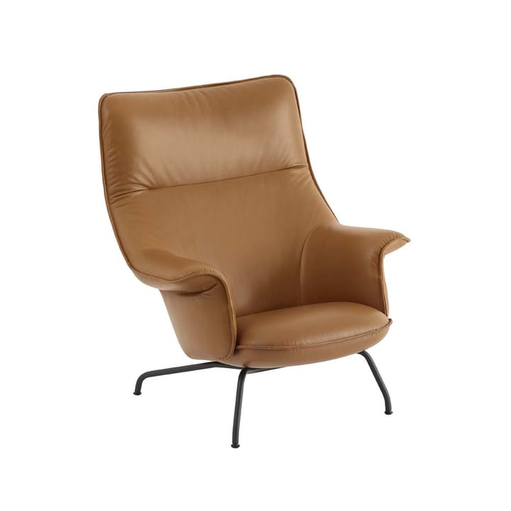 Doze fåtölj - Refine leather cognac-Black - Muuto