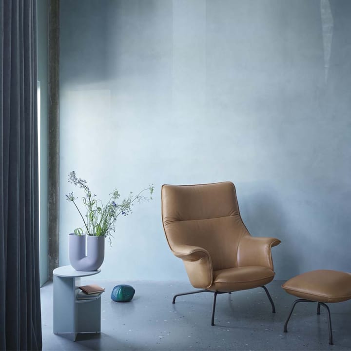 Doze fåtölj, Refine leather cognac-Black Muuto