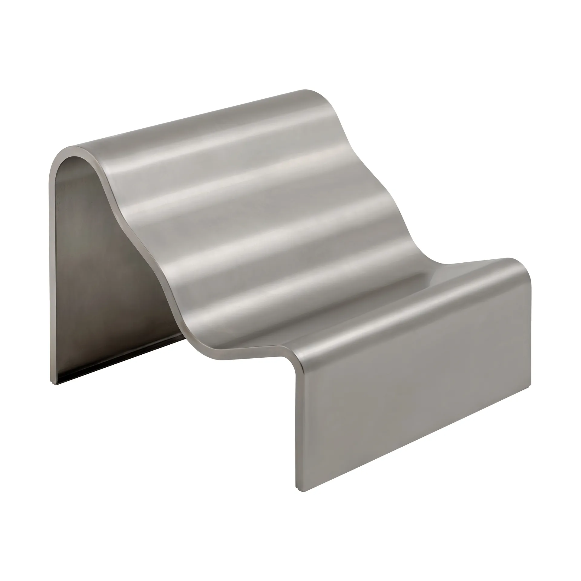 Dream View bänk, Borstat stål, 100 cm Muuto