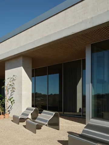 Dream View bänk - Borstat stål, 100 cm - Muuto