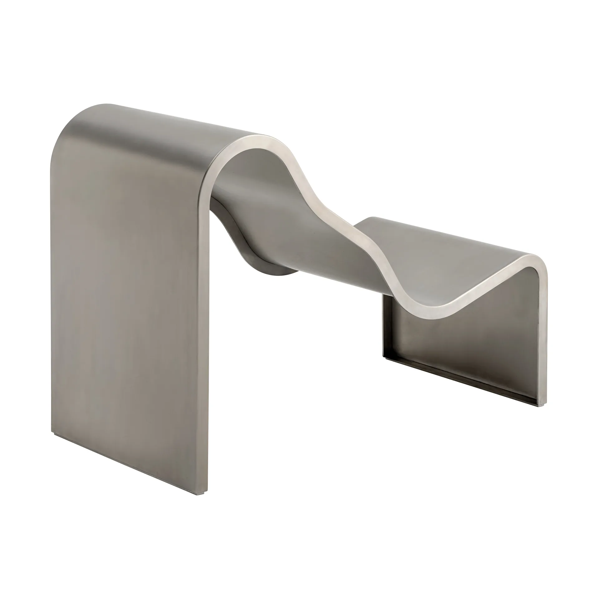 Dream View bänk, Borstat stål, 60 cm Muuto