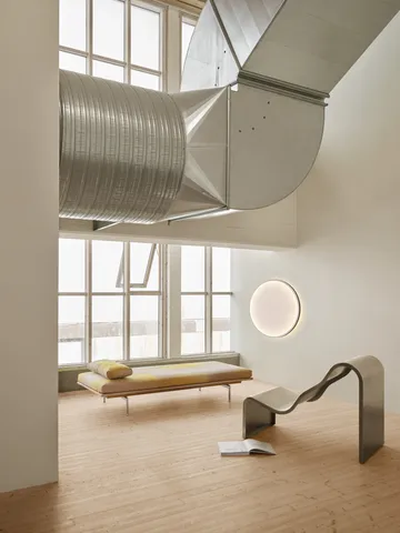 Dream View bänk - Borstat stål, 60 cm - Muuto