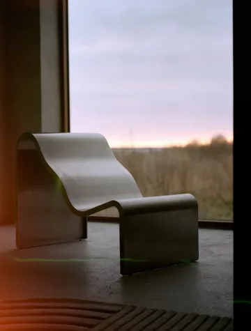 Dream View bänk - Borstat stål, 60 cm - Muuto