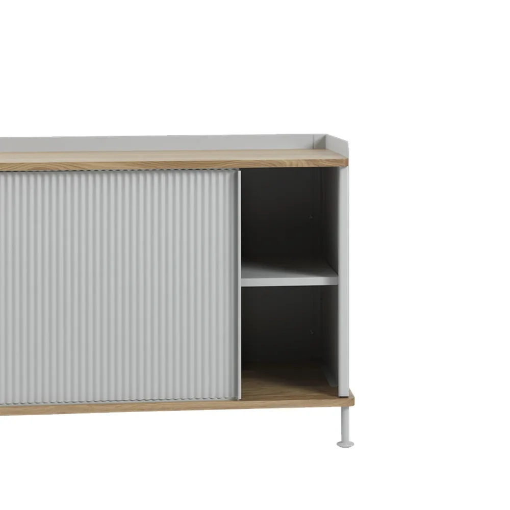 Enfold Low sideboard, Yellow-Metal Muuto
