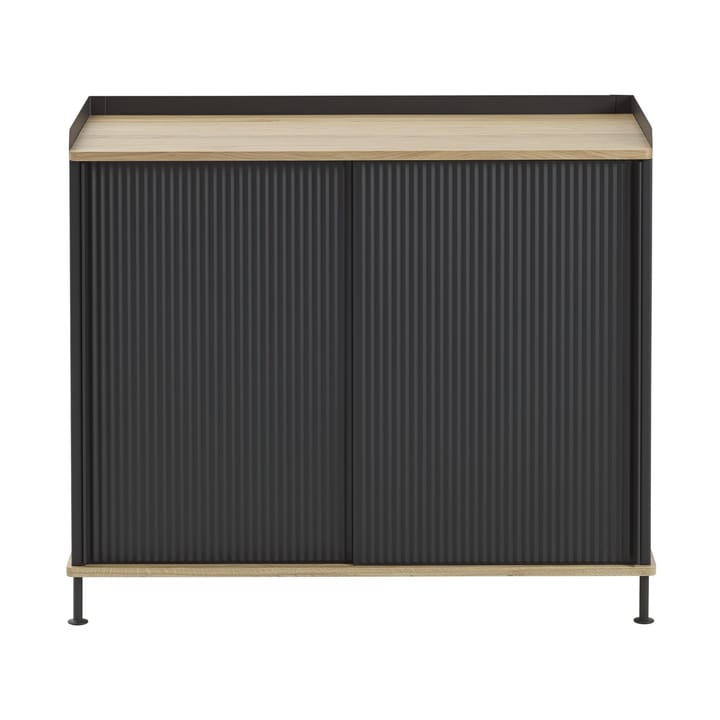 Enfold sideboard 100x45x85 cm - Laquered oak-anthracite black - Muuto