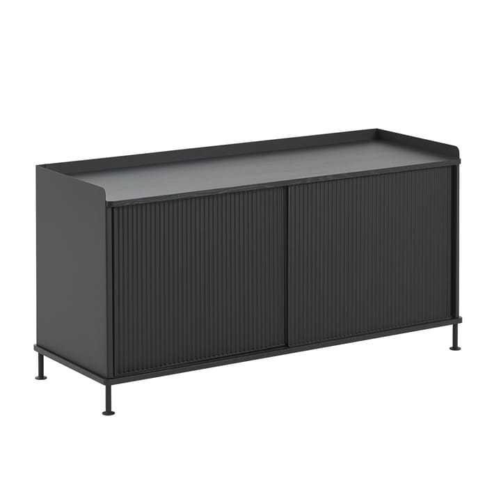 Enfold sidobord lågt 125x45x63 cm - Black-Black - Muuto