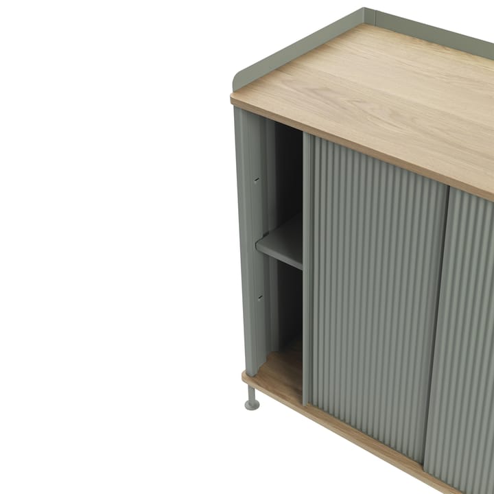 Enfold sidobord lågt 125x45x63 cm, Oak-Dusty green Muuto