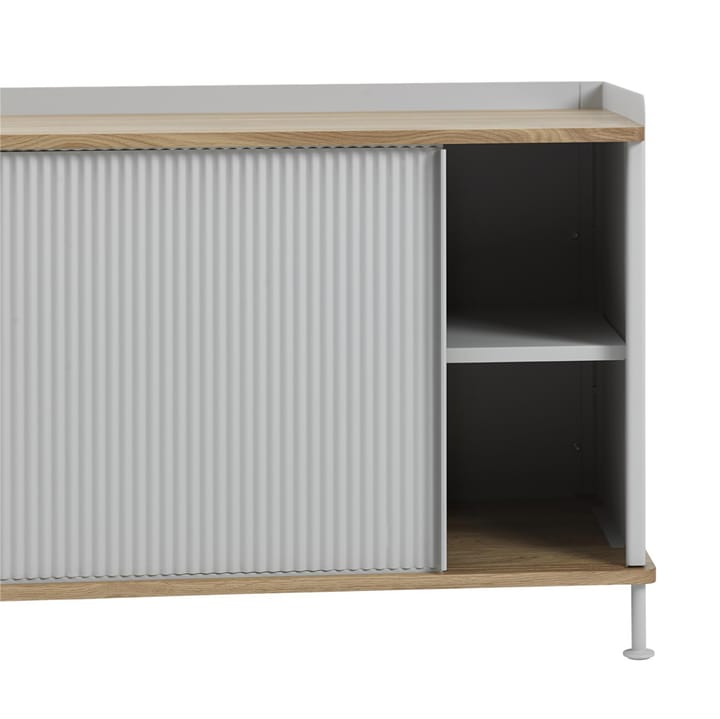 Enfold sidobord lågt 125x45x63 cm, Oak-Grey Muuto
